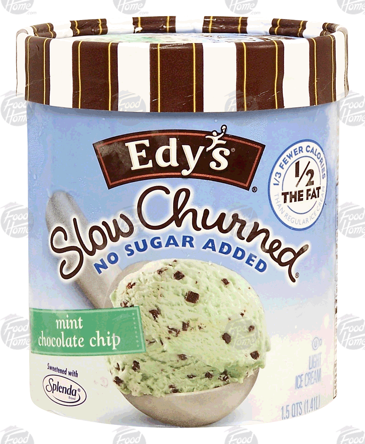 Edy's Slow Churned Mint Chocolate Chip light ice cream Full-Size Picture